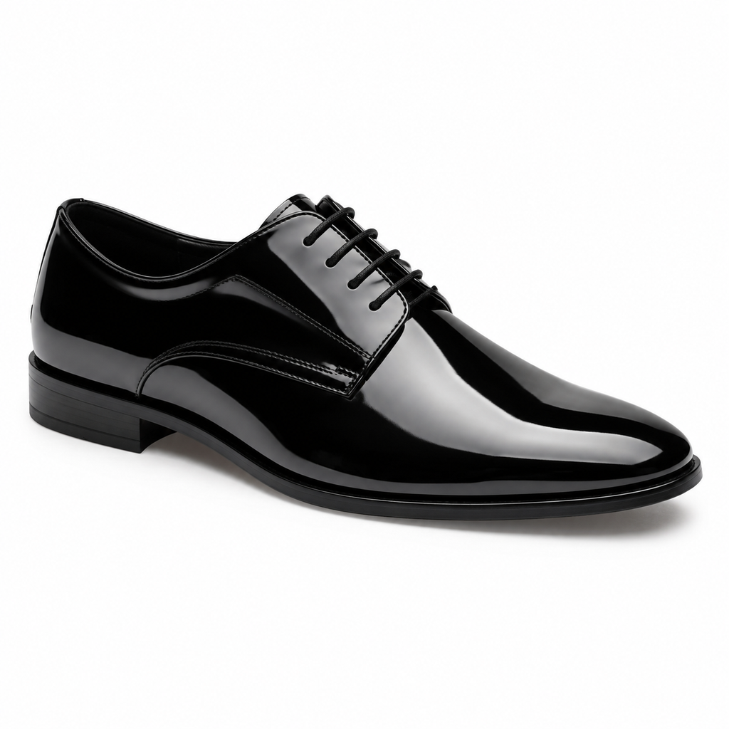 Midnight Patent Lace-Up