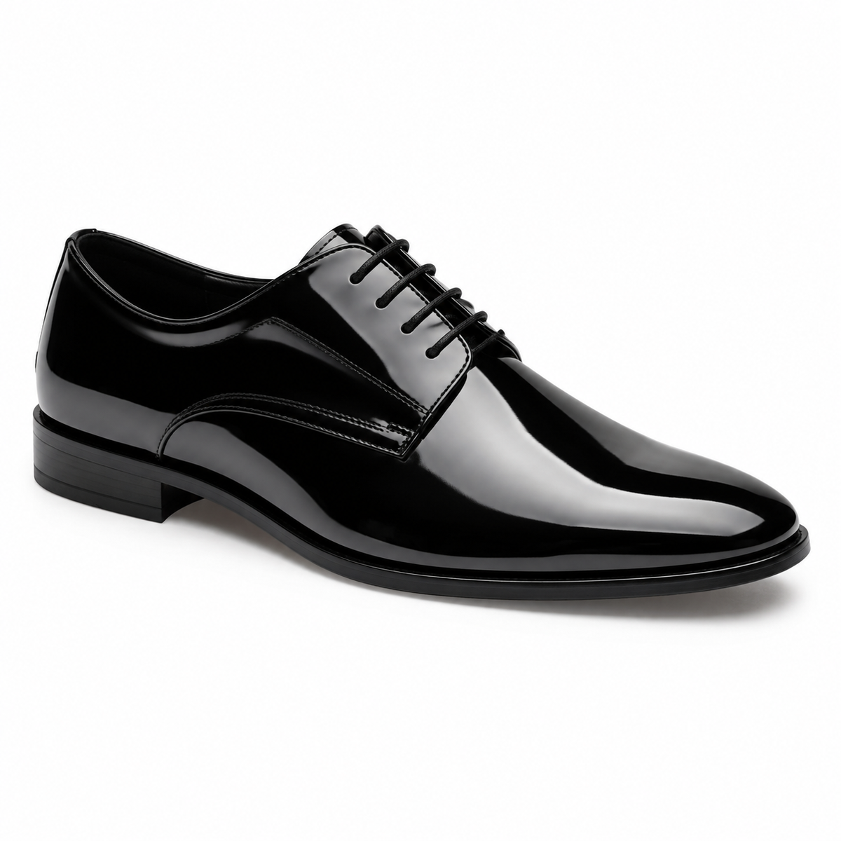 Midnight Patent Lace-Up
