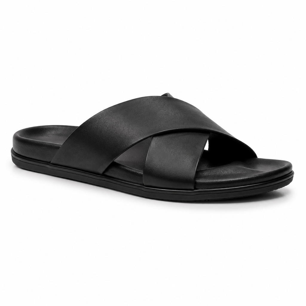 Onyx Cross-Strap Slides