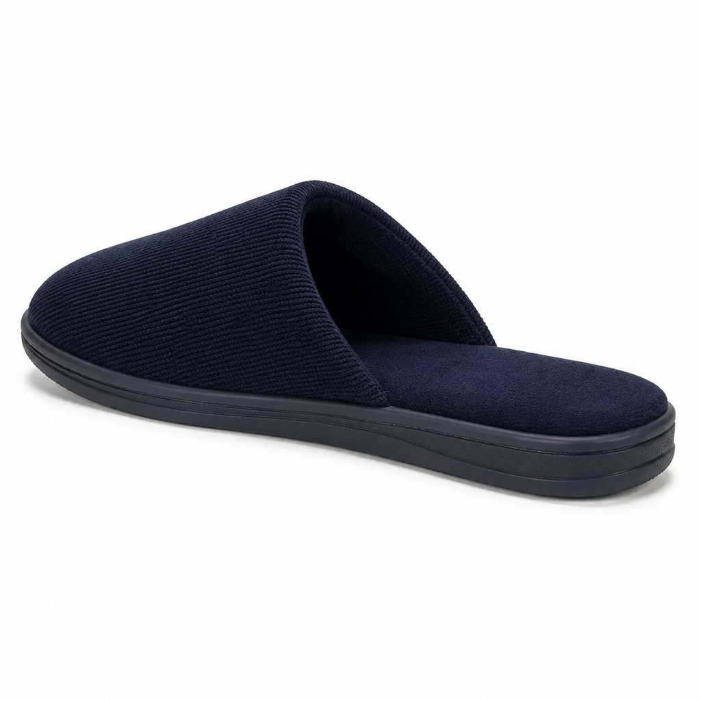 Navy Cushioned Slippers