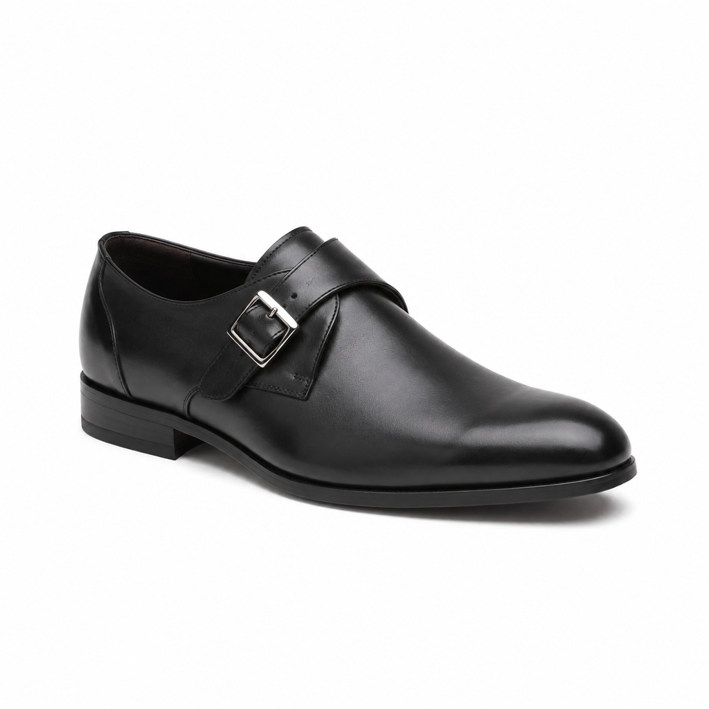 Verona Black Single Monk