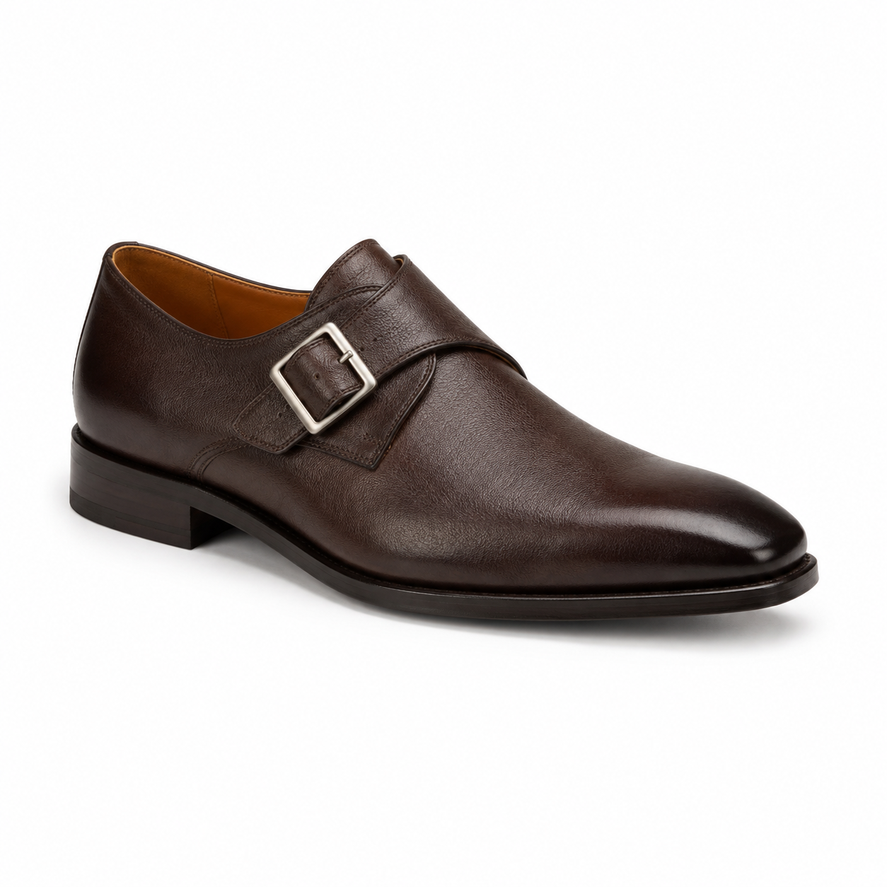 Espresso Buckle Monk