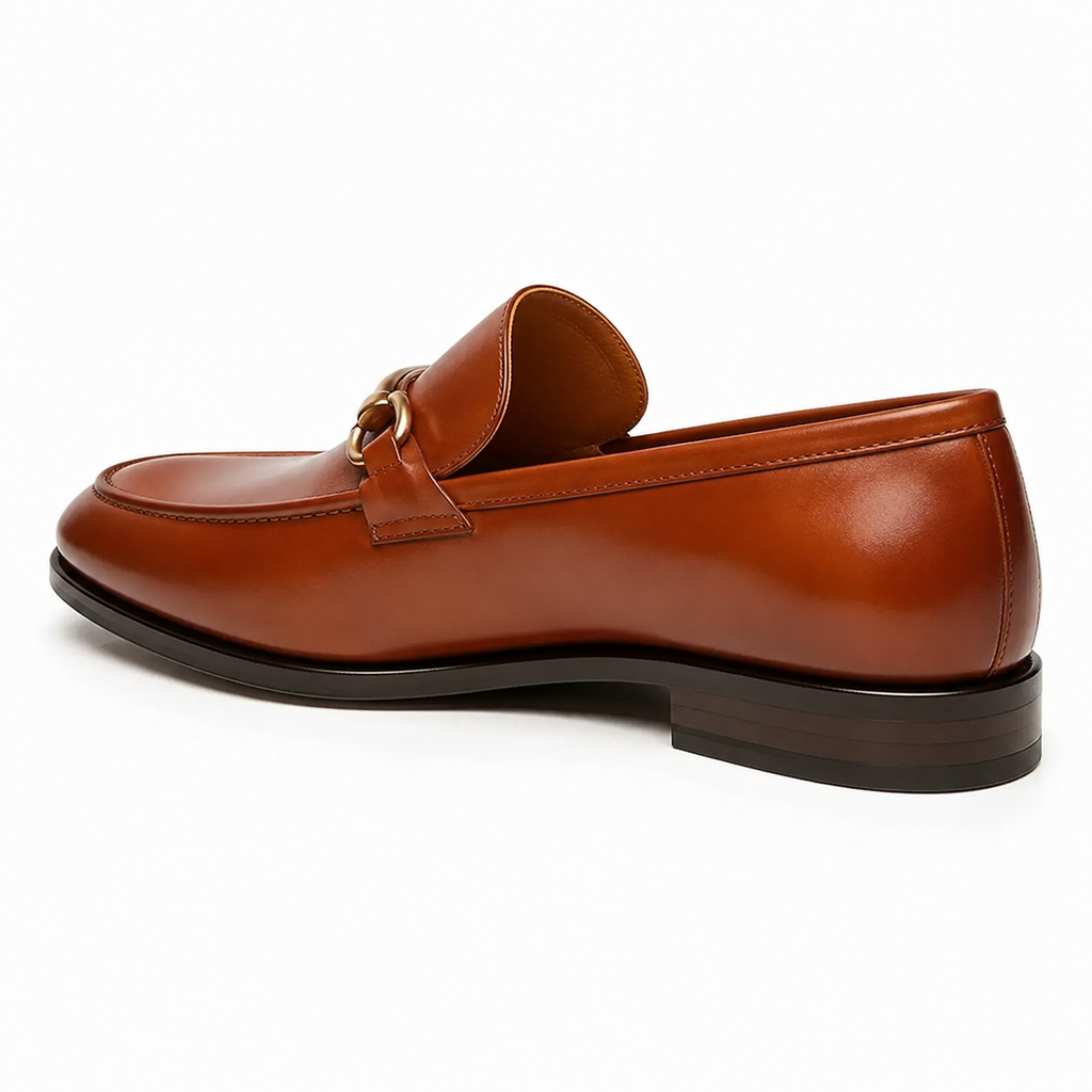Cognac Horsebit Loafers