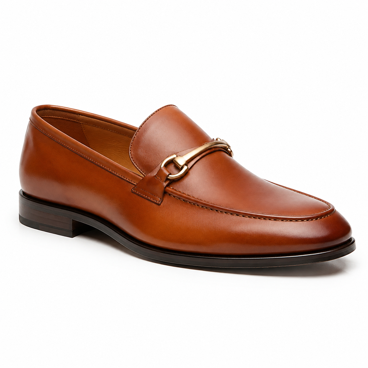 Cognac Horsebit Loafers