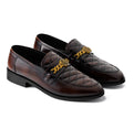 Royal Quilted Brown Loafers