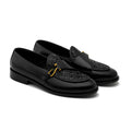 Premium Black Woven Loafers