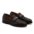 Premium Brown Woven Loafers